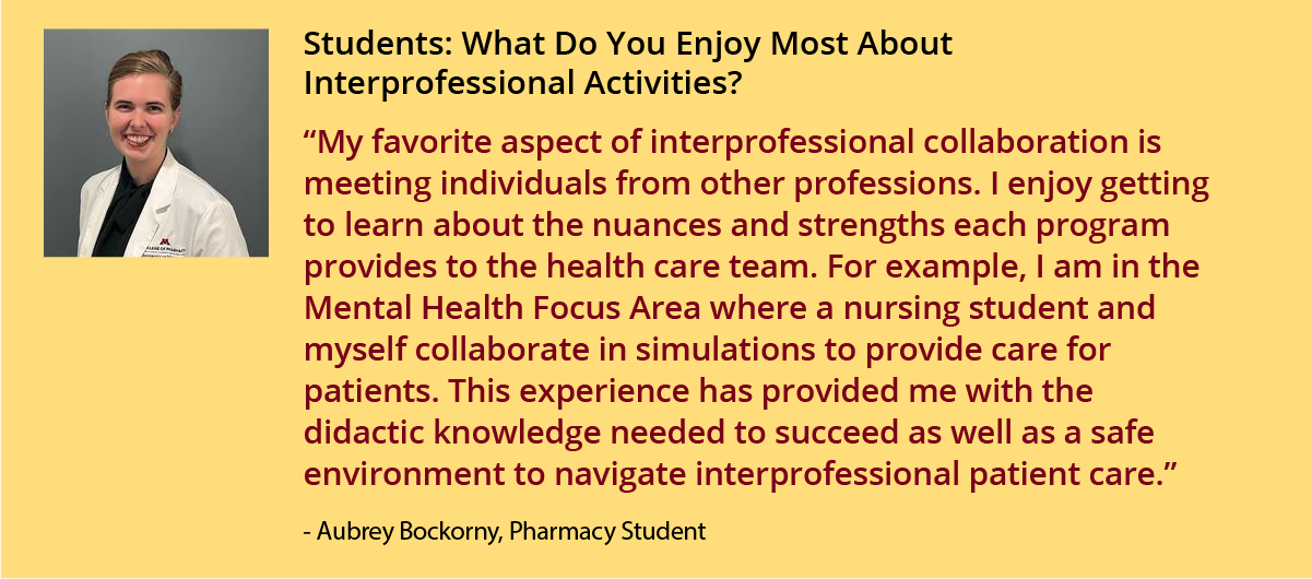 Students: What Do Enjoy About Interprofessional Activies